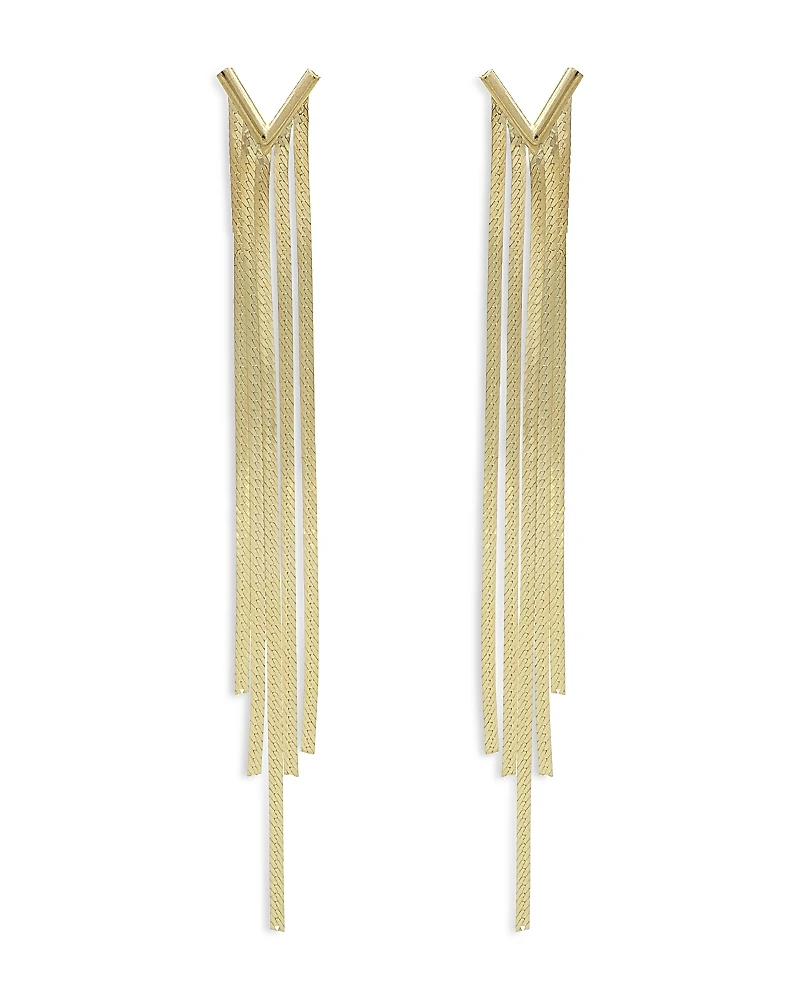 Bloomingdale's Herringbone Fringe Earrings