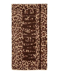 Mackage Juno-a Leopard Print Jacquard Knit Scarf
