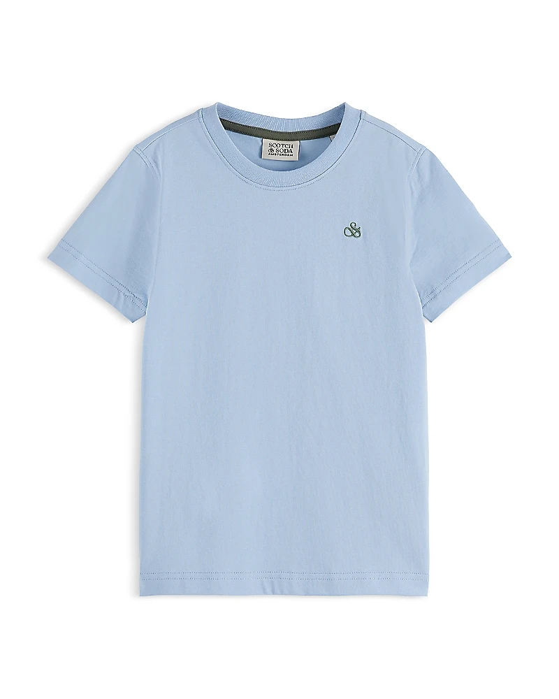 Scotch & Soda Boys' Logo Embroidered Tee - Big Kid