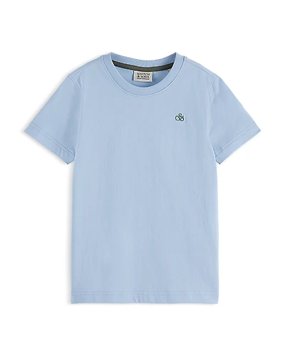 Scotch & Soda Boys' Logo Embroidered Tee - Big Kid