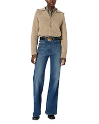 Gerard Darel Edena Zippered Neck Sweater