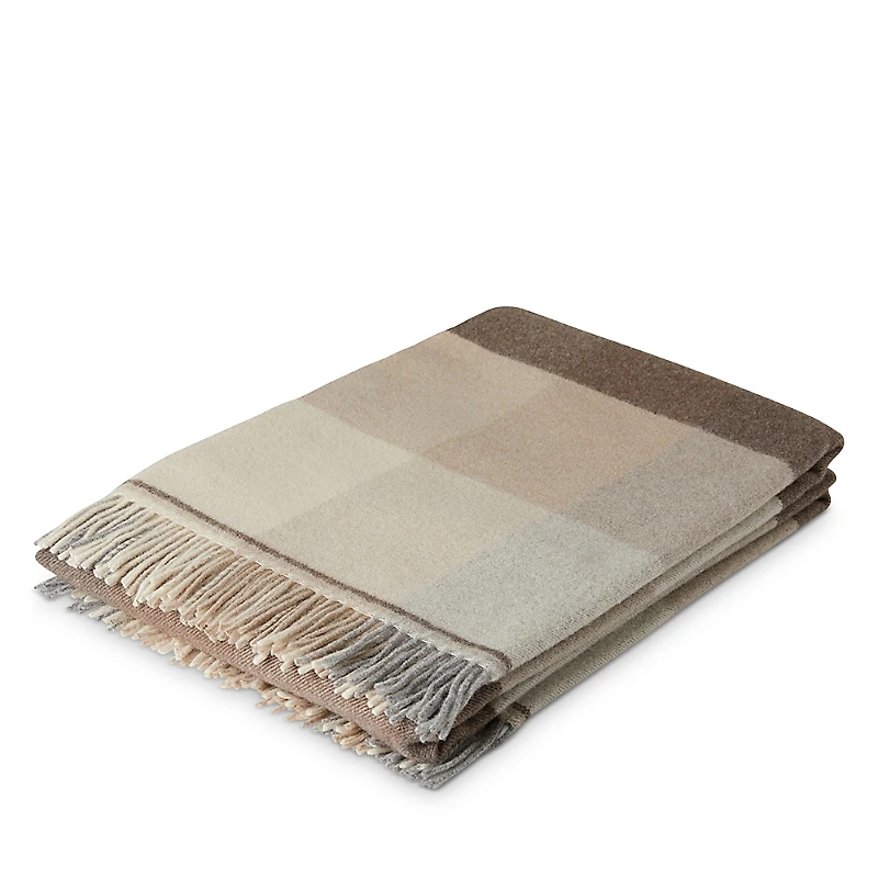 Cecchi e Dalis Plaid Merino Wool & Cashmere Throw