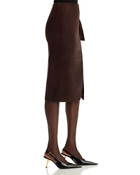 The Danica Faux Suede Skirt