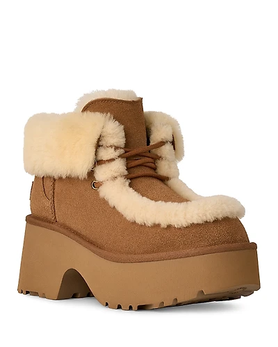 Ugg Women's Esmee Lace Up Platform Booties