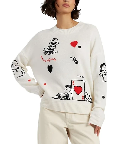 Chinti & Parker Women's Wool Cashmere Charlie's Poker Pals Sweater