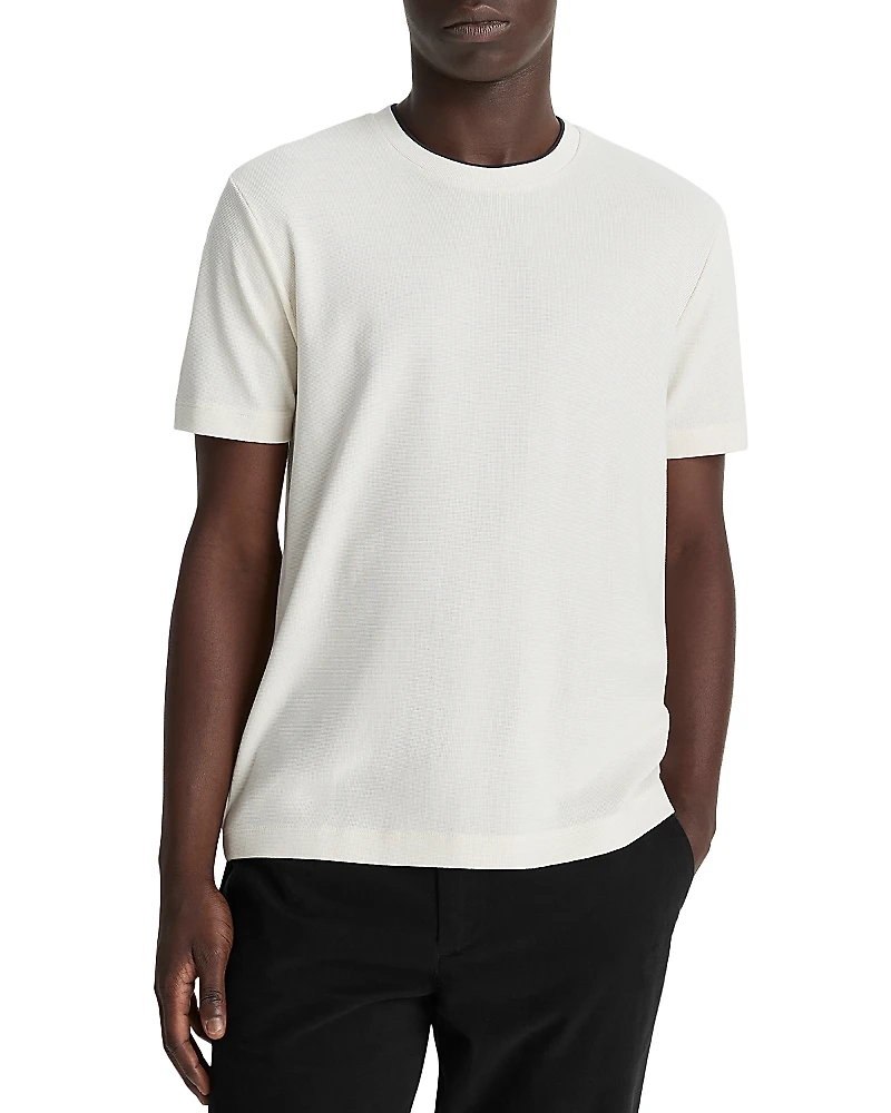 Vince Regular Fit Micro Waffle Tee
