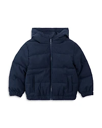Miles The Label Boys' Hooded Light Weight Packable Corduroy Jacket - Little Kid