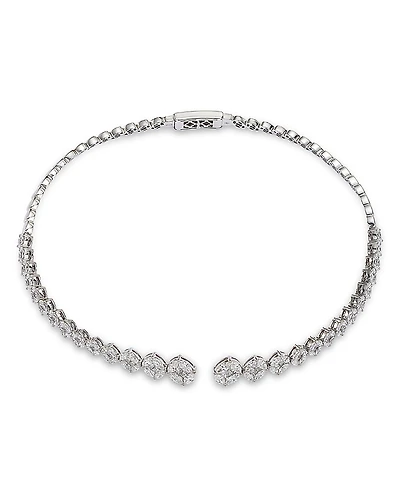 Zydo Illusion Set Diamond Collar Necklace