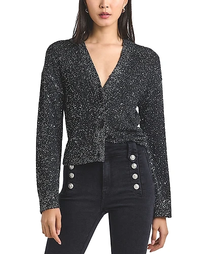 Derek Lam 10 Crosby Kalena Sequin Plated Cardigan