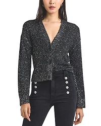 Derek Lam 10 Crosby Kalena Sequin Plated Cardigan