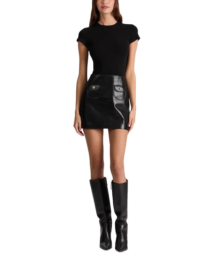 Sydney Faux Leather Mini Dress