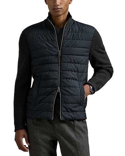 Polo Ralph Lauren Washable Wool Hybrid Full Zip Sweater