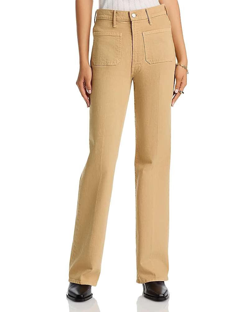 Mother High Rise Patch Pocket Bookie Sneak Jeans