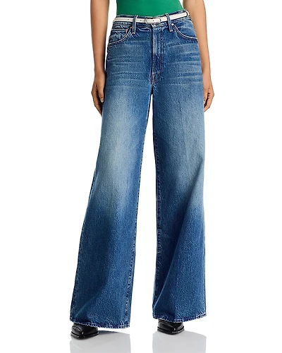 Mother The Ditcher Roller Zip Sneak High Rise Jeans