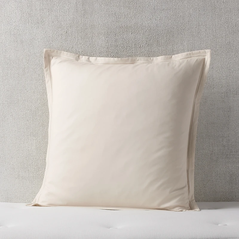 Hudson Park Collection Italian Percale Solid Euro Sham Set - Exclusive