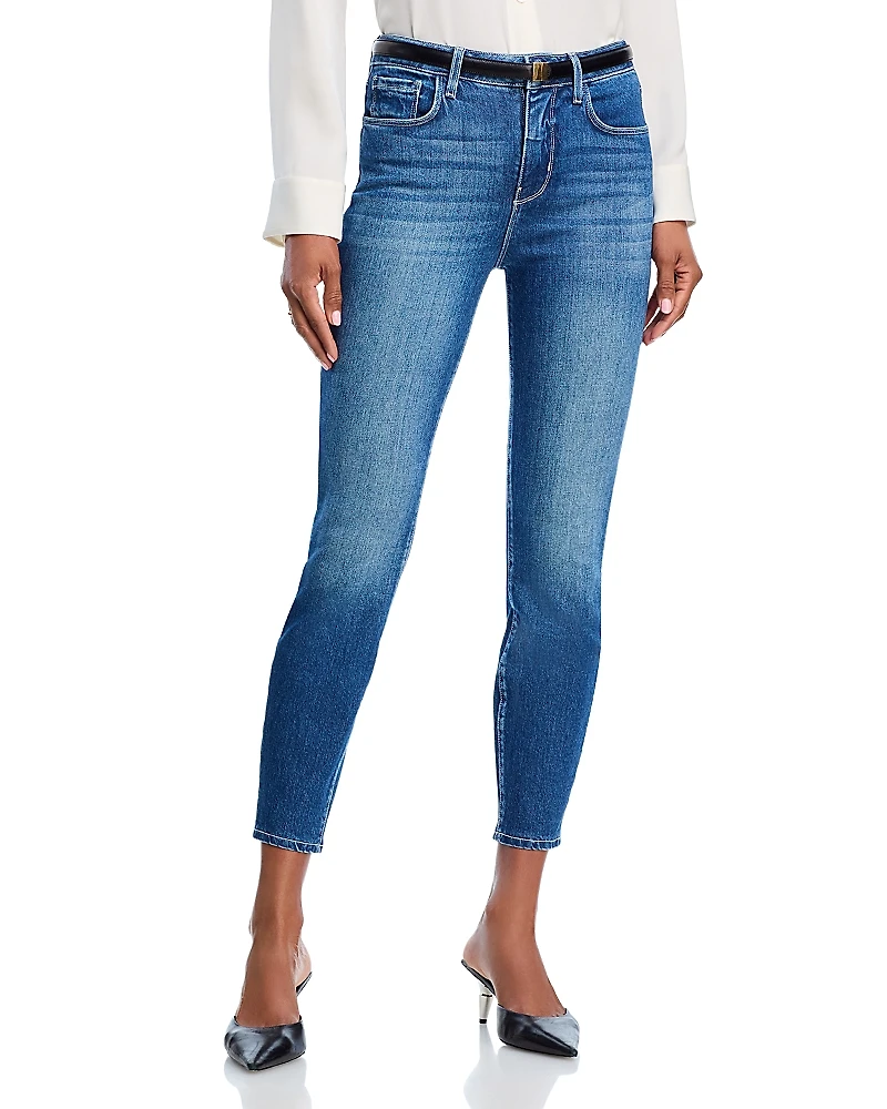 L'Agence Margot High Rise Cropped Skinny Ankle Jeans