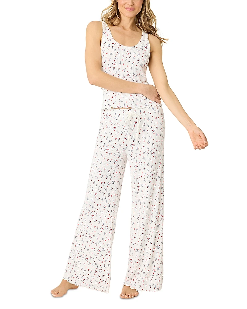 Pj Salvage La Rose Tank Pajama Set