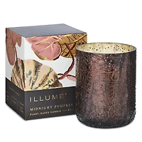 Illume Midnight Pumpkin Small Crackle Glass Candle, 8.3 oz.