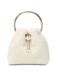 Jimmy Choo Bon Bon Shearling Bucket Bag