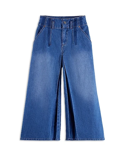 Scotch & Soda Girls' The Wave Customized Wide Jeans