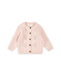 Firsts by petit lem Girls' Sweater Knit Cardigan - Baby