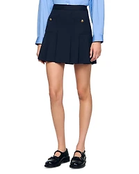 Sandro Pleated Mini Skirt