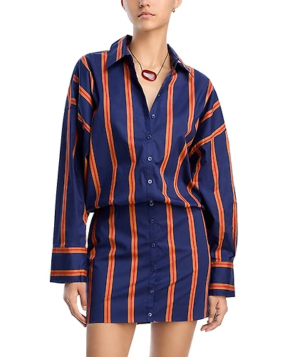 Staud Cynthia Mini Shirtdress