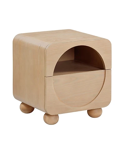 Tov Furniture Moonrise Ash 1-Drawer Nightstand