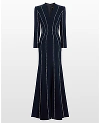 Victoire Rhinestone-Embellished Maxi Gown