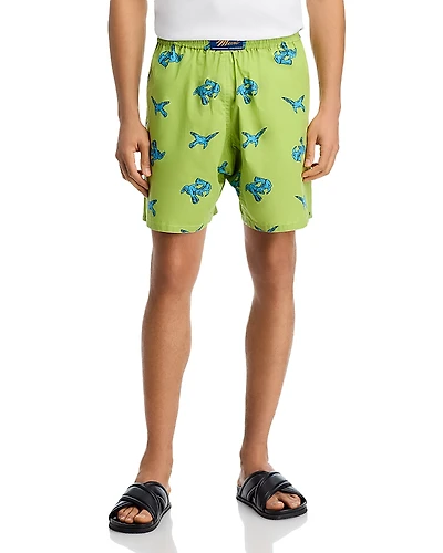 Marni Poplin Printed Shorts