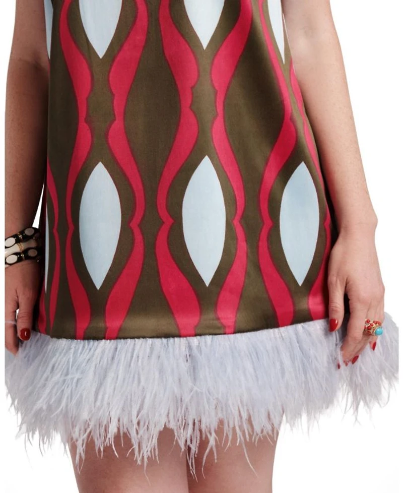 Darcy Shift Dress Lava Geo