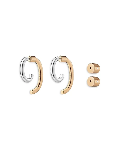Demarson Luna Mini Two Tone Earrings, 0.8L
