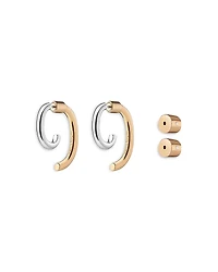 Demarson Luna Mini Two Tone Earrings, 0.8L