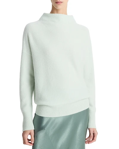 Vince Boiled Cashmere Funnel Neck Sweater