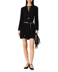 Maje Short Pleated Dress