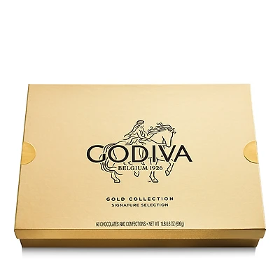Godiva Chocolatier Assorted Chocolate Gold Gift Box, 60 Piece