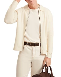 Ted Baker Fenrys Waffle Stitch Zip Sweater Jacket