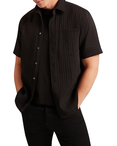 Ted Baker Bandile Short Sleeve Relaxed Pleated Shirt
