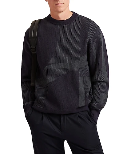 Ted Baker Wilan Abstract Crewneck Sweater