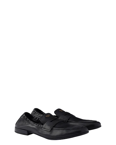 Prada Women's Shuffle Antiqued Leather Loafers
