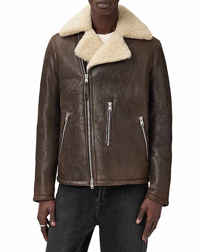 Allsaints Xylon Leather Biker Jacket
