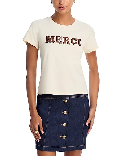 Cinq a Sept Merci Shrunken Tee