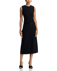 Aqua Jersey Hardware Sleeveless Midi Dress - Exclusive