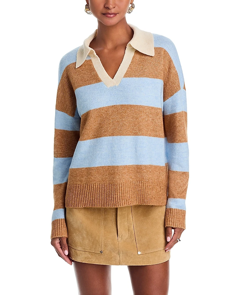 Aqua Stripe Rugby Sweater - Exclusive