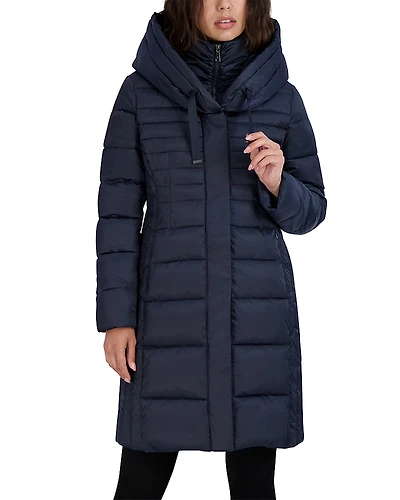 Tahari Casey Hooded Puffer Coat