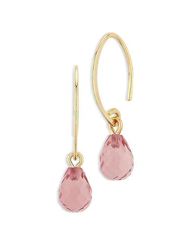 Bloomingdale's Fine Collection Rose Quartz Briolette Sweep Threader Earrings