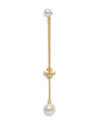 kate spade new york Spade Flower Imitation Pearl Chain Drop Earrings