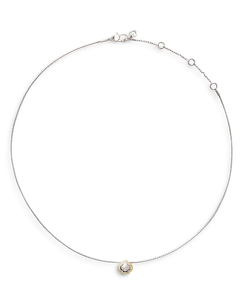 kate spade new york Sculpted Spade Pendant Necklace, 16-19