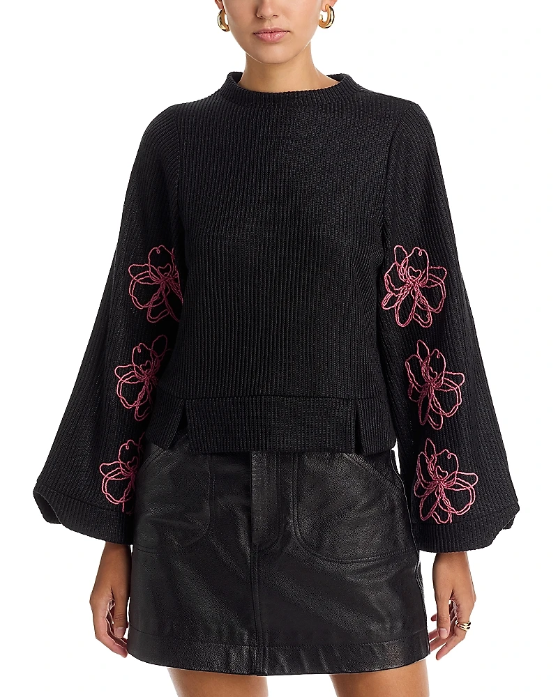 Area Stars Embroidered Top