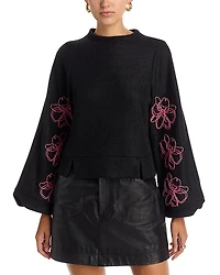 Area Stars Embroidered Top